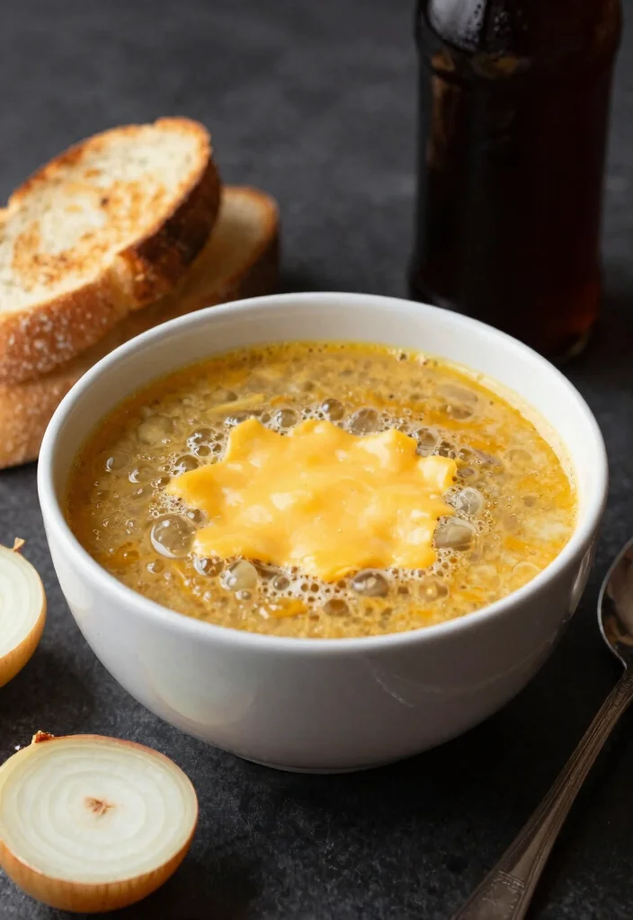 17 Beer Cheese Soup Recipes Rich Creamy Pub Style - 8. French Onion Beer Cheese Soup 1
