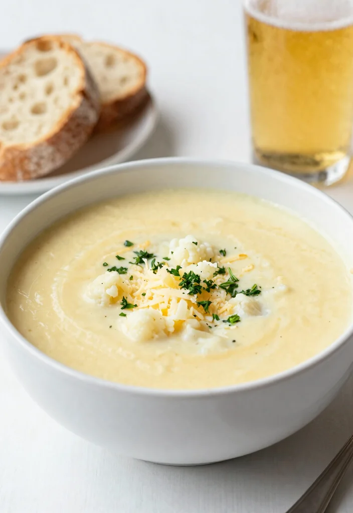 17 Beer Cheese Soup Recipes Rich Creamy Pub Style - 9. Cauliflower and Beer Cheese Soup 1