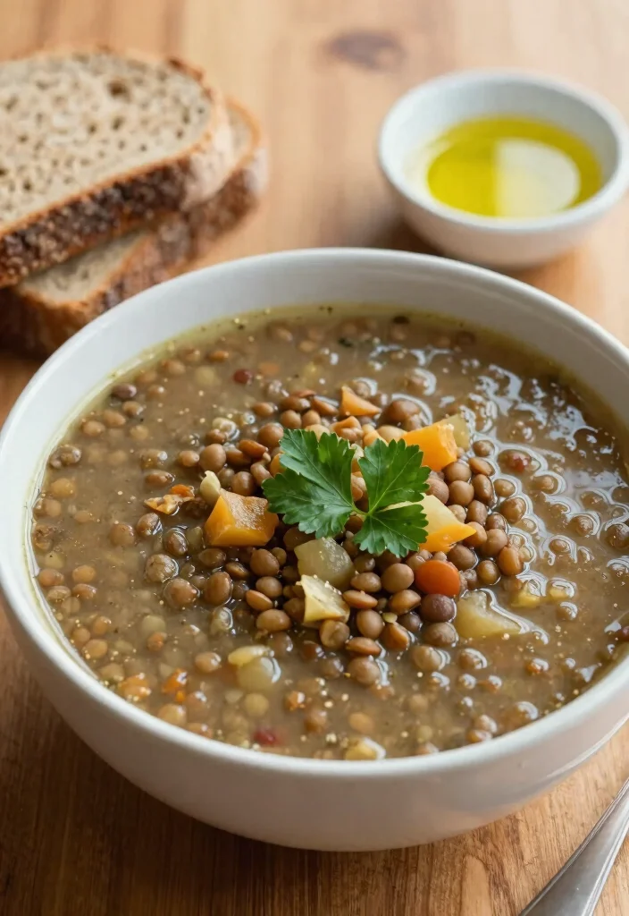 17 Crock Pot Recipes Healthy Simple Slow Cooker Dinners - 3. Lentil Vegetable Soup 1