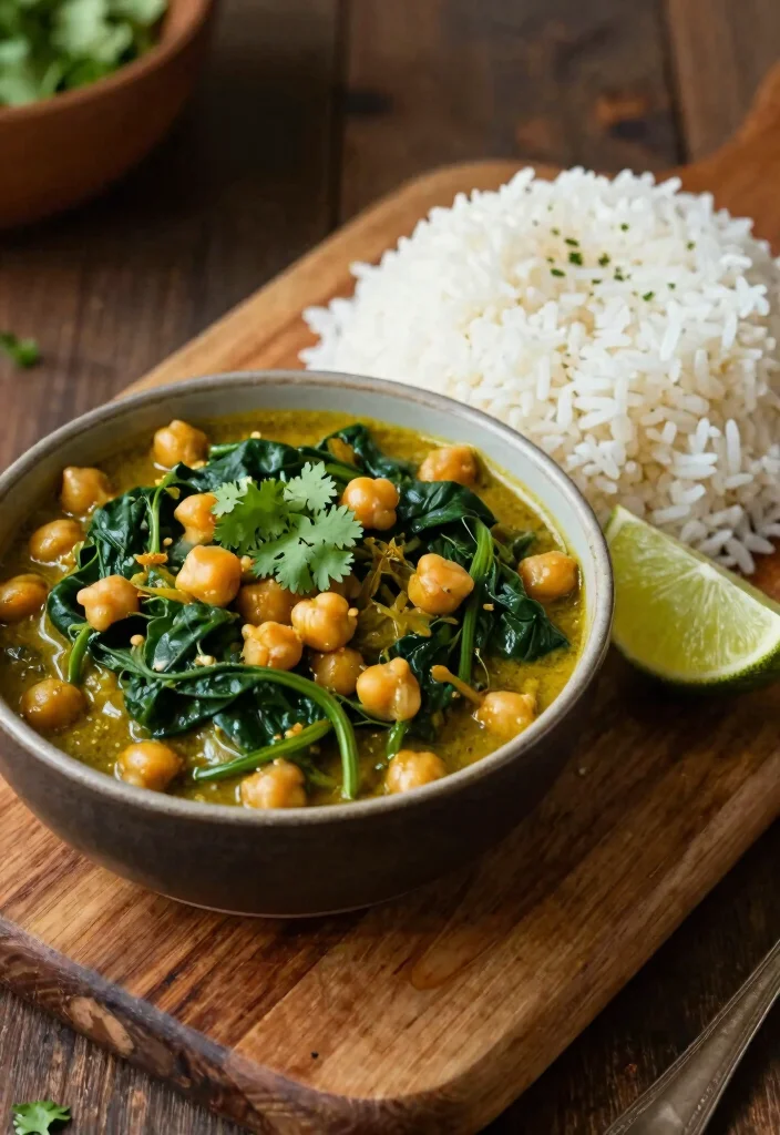 17 Crock Pot Recipes Healthy Simple Slow Cooker Dinners - 6. Spinach and Chickpea Curry 1