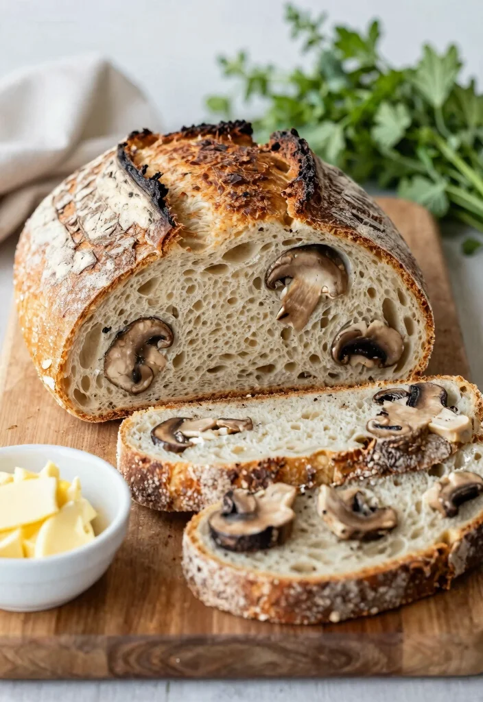 17 Gluten Free Sourdough Recipes Artisan and Flavorful - 17. Gluten Free Sourdough Mushroom Bread 1
