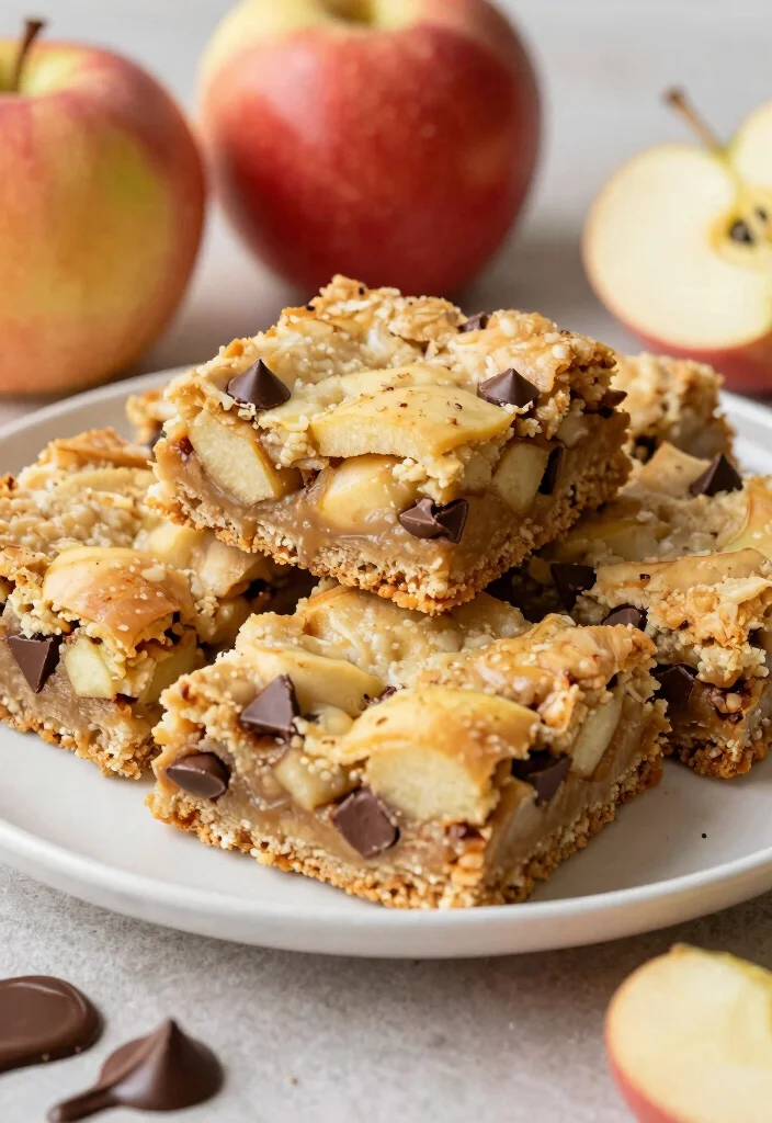 18 Apple Dessert Recipes Easy Sweet Crowd Pleasers - 13. Apple Chocolate Chip Bars 1