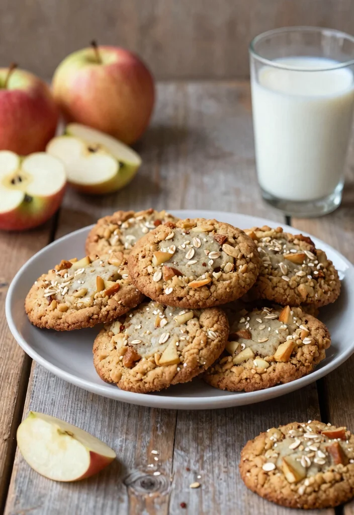 18 Apple Dessert Recipes Easy Sweet Crowd Pleasers - 5. Apple Oatmeal Cookies 1