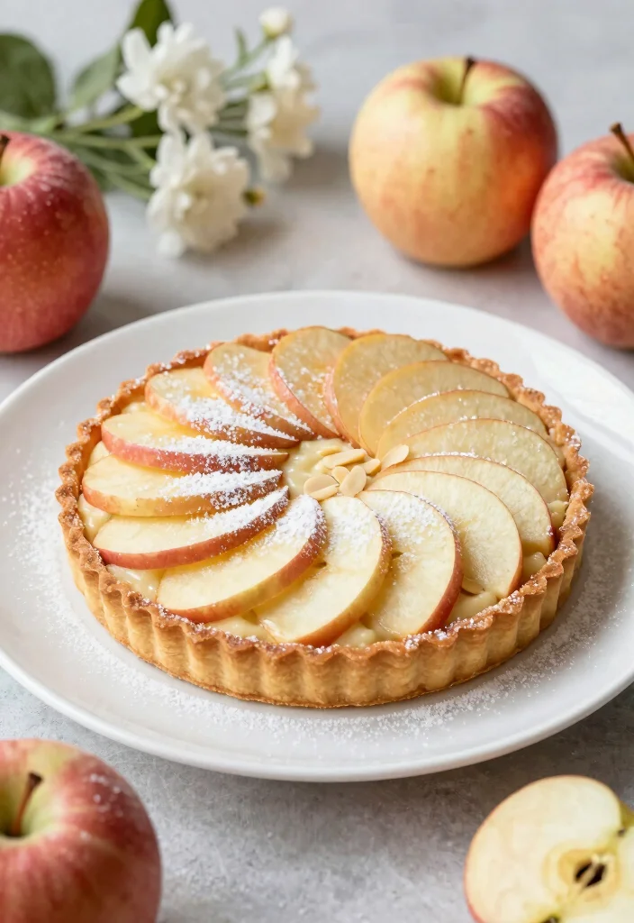 18 Apple Dessert Recipes Easy Sweet Crowd Pleasers - 8. Almond Apple Tart 1