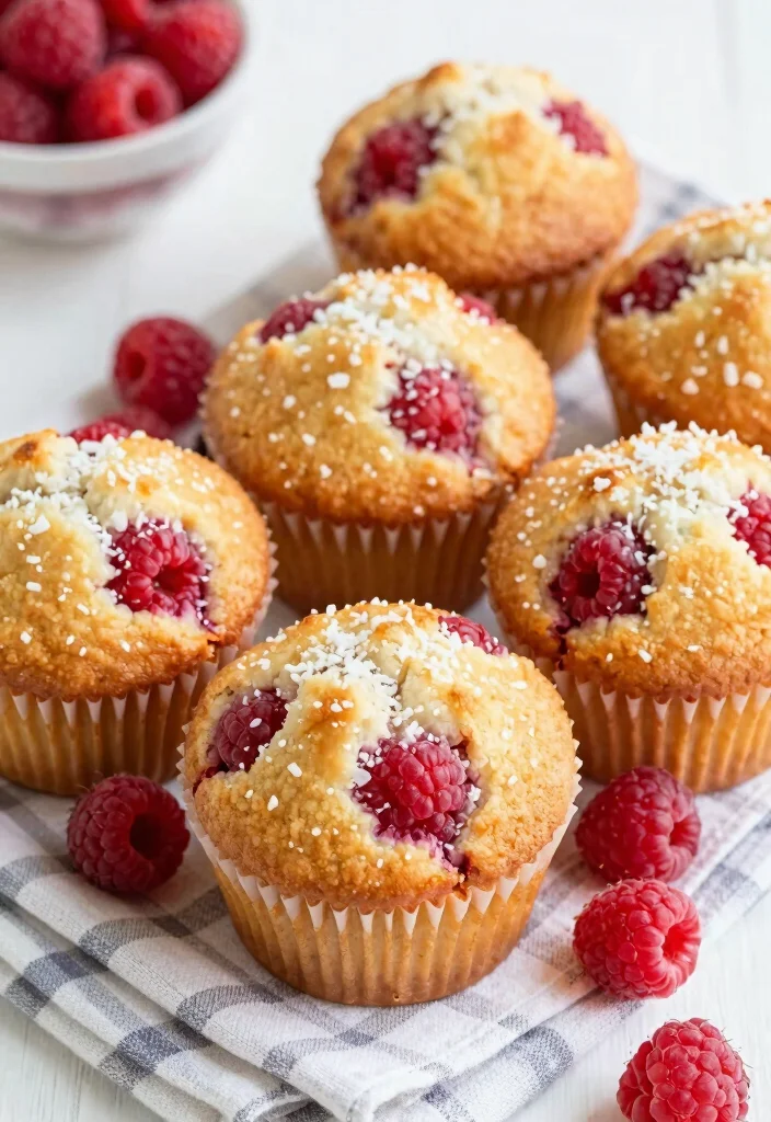 18 Brunch Recipes for a Crowd: Easy Make Ahead Ideas - 16. Raspberry Coconut Muffins 1