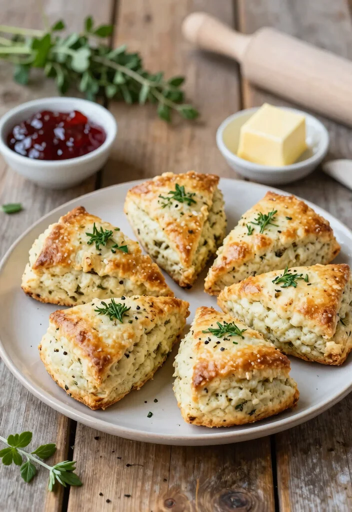 18 Brunch Recipes for a Crowd: Easy Make Ahead Ideas - 6. Savory Herb Scones 1