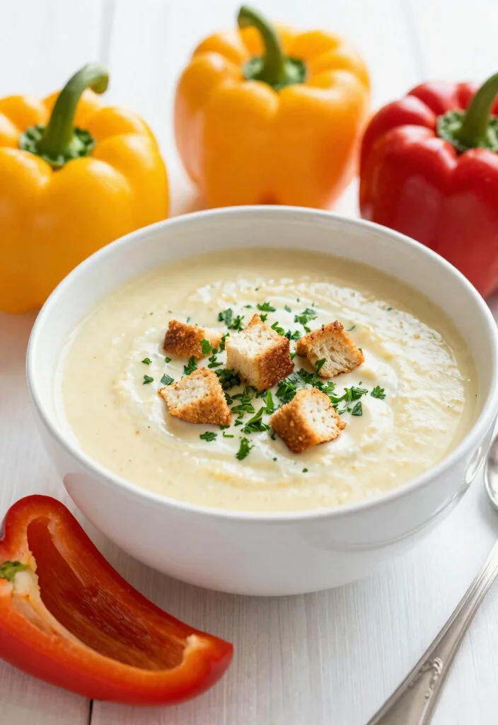18 Creamy Vegetable Soup Recipes Hearty Healthy Comfort - 18. Creamy Bell Pepper Soup 1