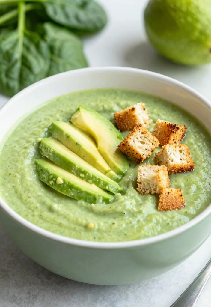 18 Creamy Vegetable Soup Recipes Hearty Healthy Comfort - 5. Creamy Spinach and Avocado Soup 1