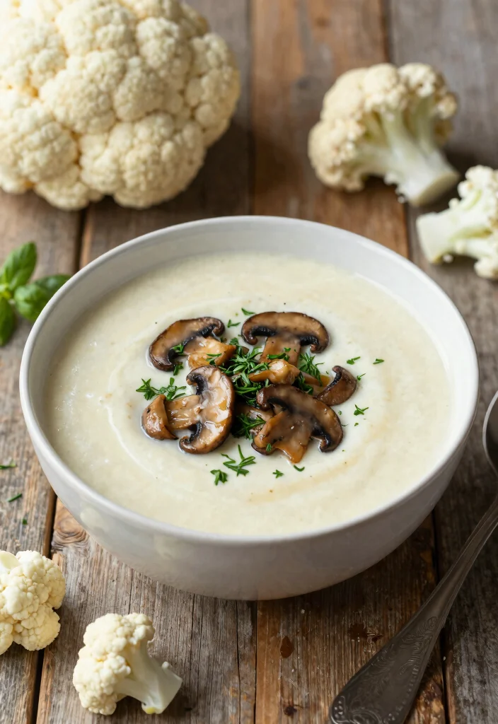 18 Creamy Vegetable Soup Recipes Hearty Healthy Comfort - 7. Creamy Cauliflower Soup 1