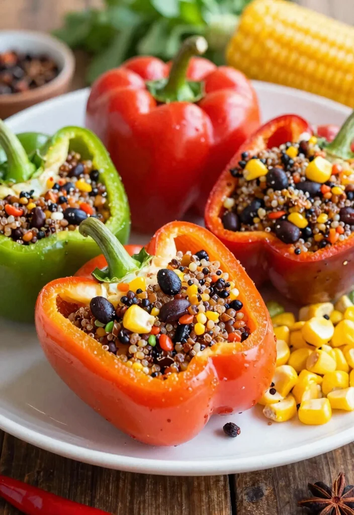 18 Fall Slow Cooker Recipes: Cozy Set-and-Forget Meals - 15. Veggie-Packed Stuffed Peppers 1