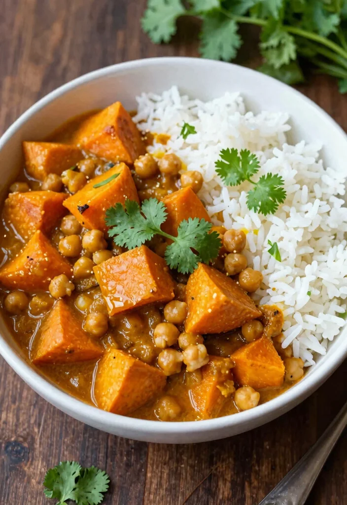 18 Fall Slow Cooker Recipes: Cozy Set-and-Forget Meals - 7. Sweet Potato and Chickpea Curry 1