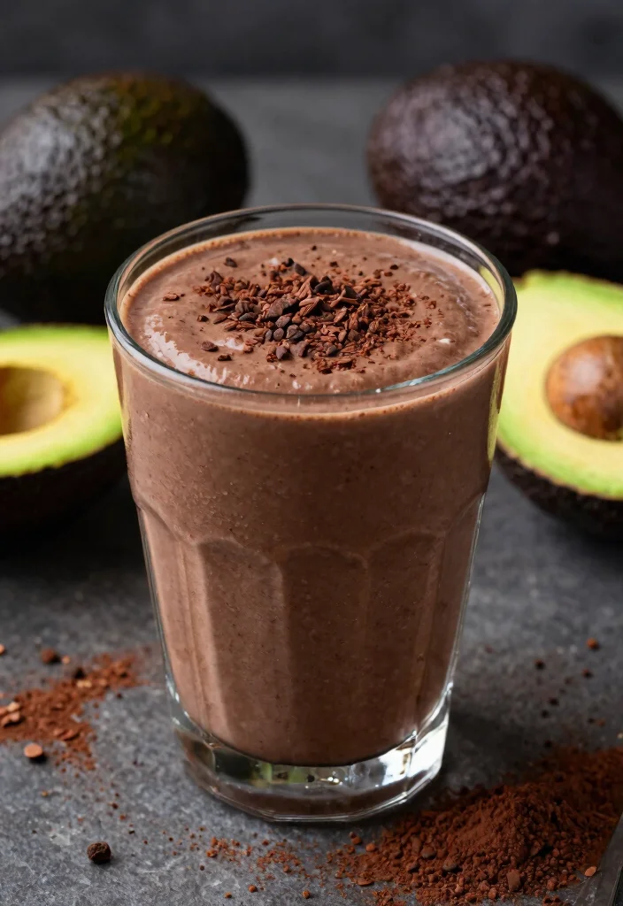 18 Fruit Smoothie Recipes Healthy Fresh and Energizing - 17. Chocolate Avocado Smoothie 1