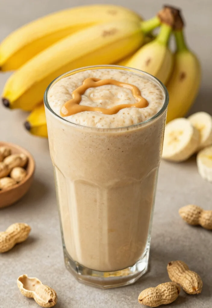 18 Fruit Smoothie Recipes Healthy Fresh and Energizing - 5. Peanut Butter Banana Smoothie 1