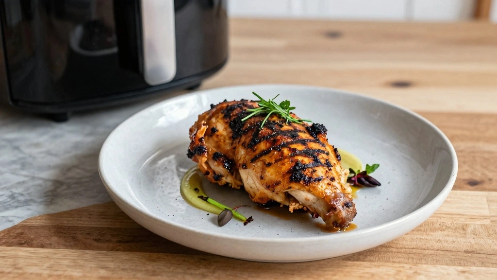 Air Fryer Grilled Chicken With Real Grill Flavor