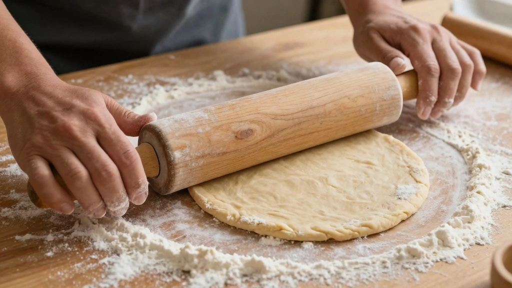 Chicken Pot Pie With Pie Crust Like a Classic Dinner - Step 6: Roll Out the Dough 1