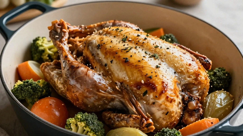 Dutch Oven Chicken Made for Slow Cozy Meals - Step 5: Add Chicken and Seasonings 1