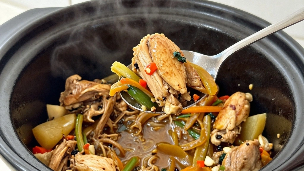 Ground Chicken Crockpot Meal for Hands Off Cooking - Step 7: Check for Doneness 1