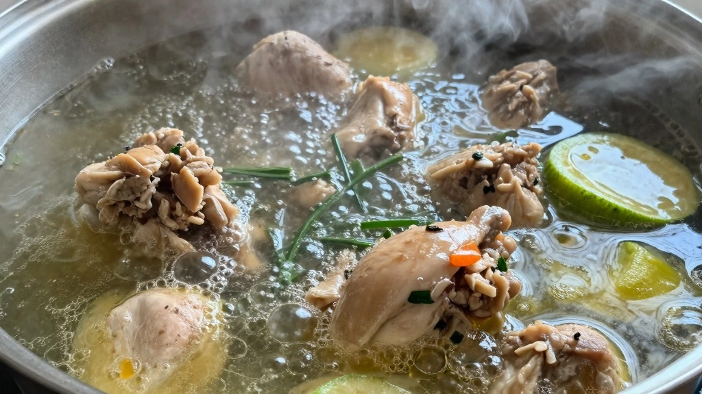 Old Fashioned Chicken and Dumplings Like Grandma Made - Step 4: Simmer the Chicken 1