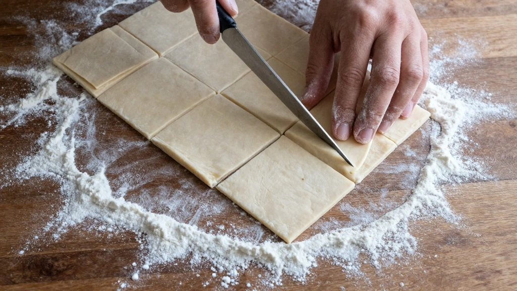 Old Fashioned Chicken and Dumplings Like Grandma Made - Step 6: Roll and Cut Dumplings 1