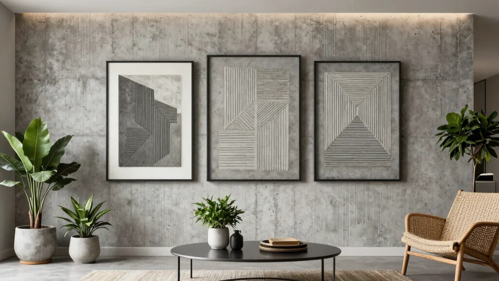 15 Concrete Wall Decor Ideas With Industrial Edge