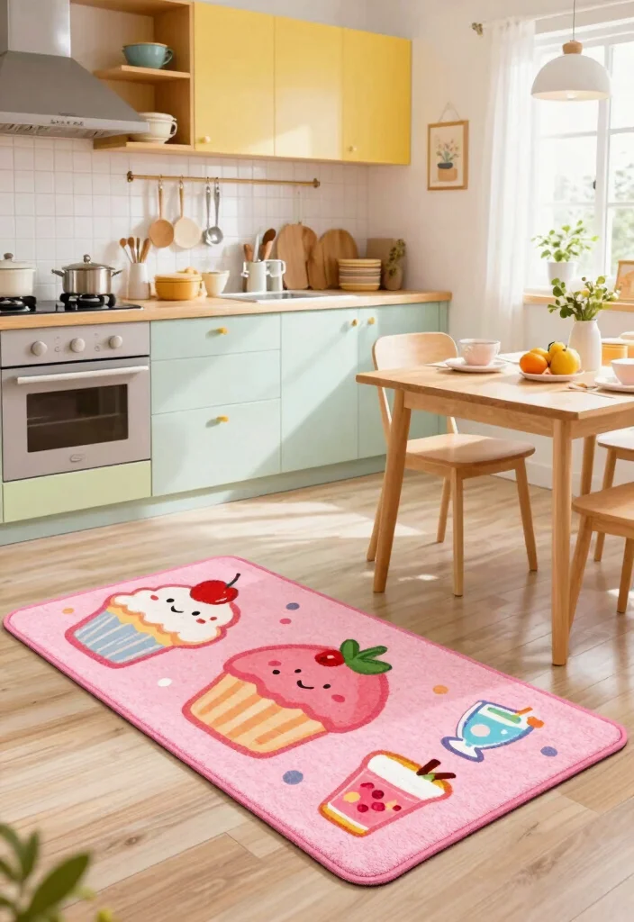 15 Pink Rug Decals Bloxburg Ideas With Cute Aesthetic - 10. Cute Food Themes 1