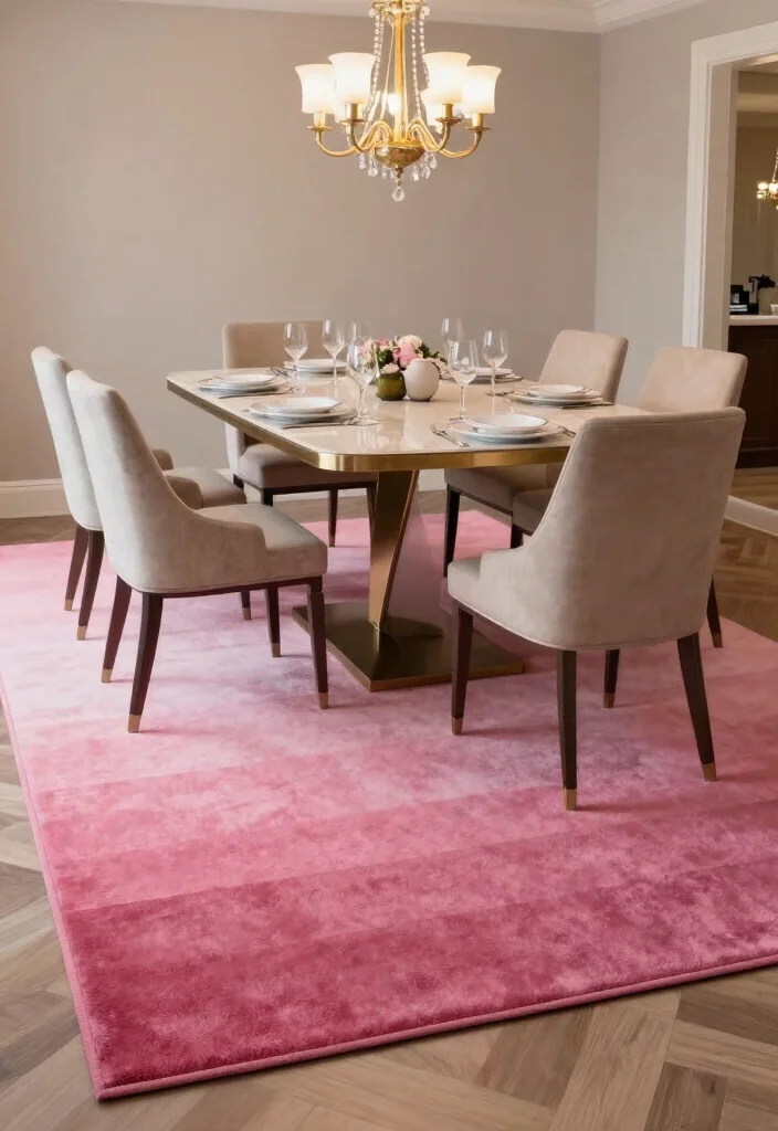 15 Pink Rug Decals Bloxburg Ideas With Cute Aesthetic - 4. Elegant Ombre Designs 1