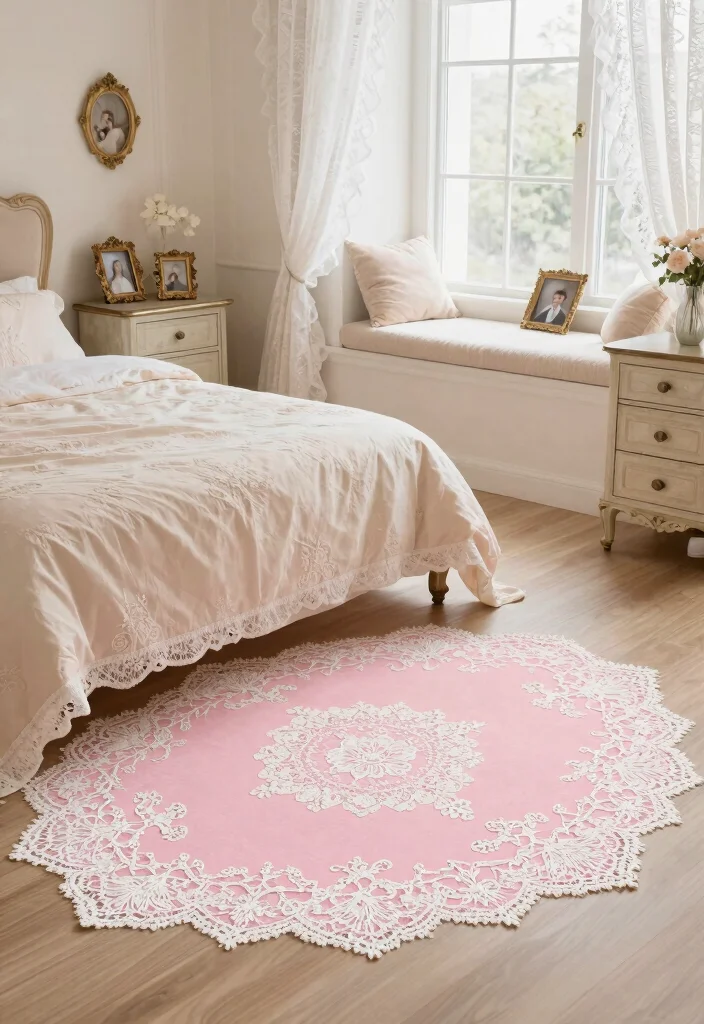 15 Pink Rug Decals Bloxburg Ideas With Cute Aesthetic - 6. Vintage Lace Patterns 1
