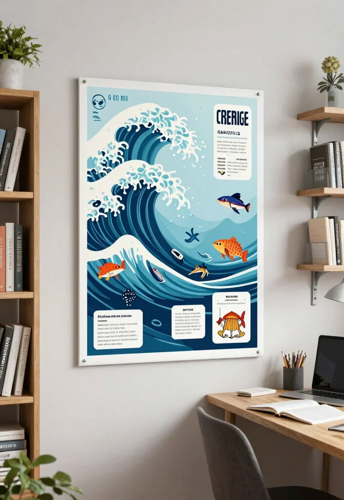 15 Wave to Earth Poster Ideas for an Aesthetic Room - 14. Infographic Style Posters 1