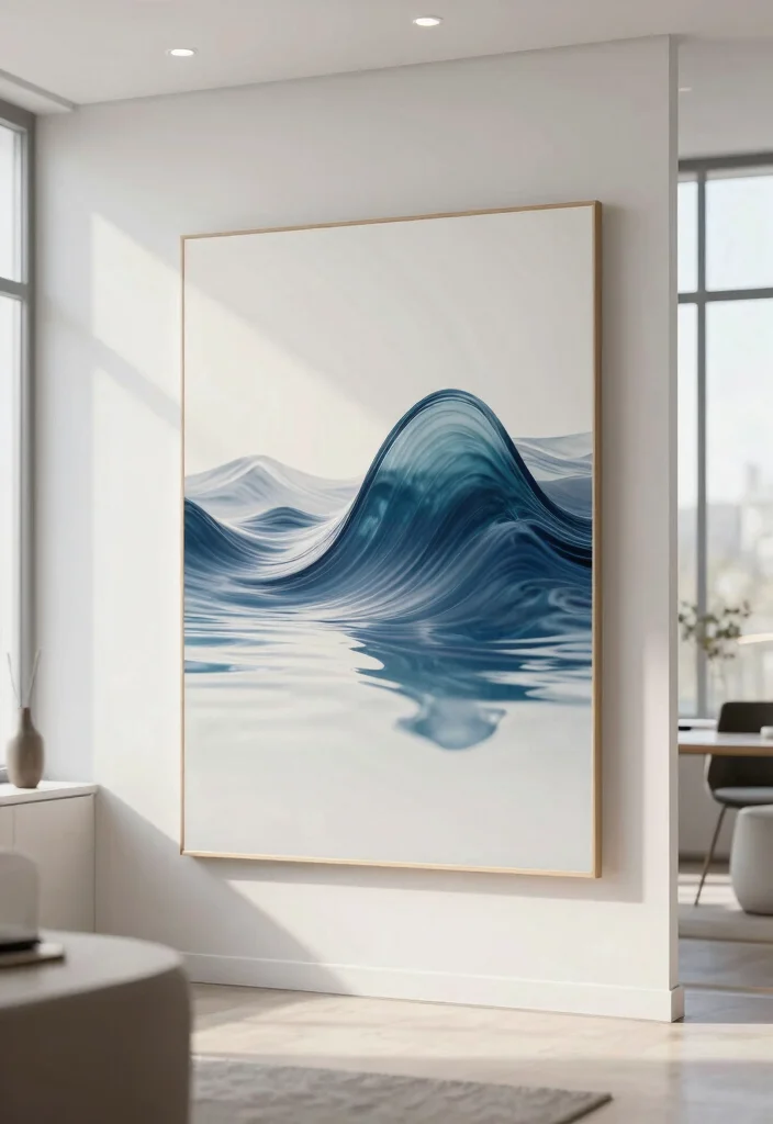 15 Wave to Earth Poster Ideas for an Aesthetic Room - 9. Interactive Art: Wave Movement 1