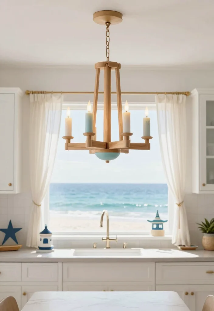 16 Candle Style Chandelier Ideas With Classic Glow - 14. Coastal-Inspired Designs 1
