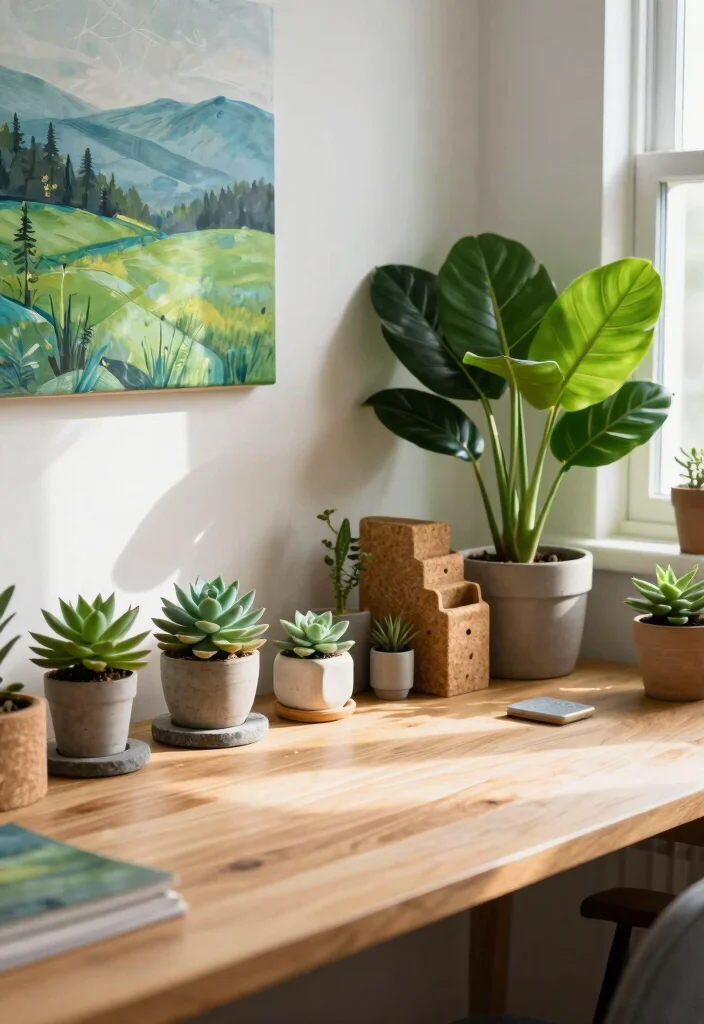 16 Classroom Desk Setup Ideas That Boost Focus & Style - 3. Nature-Inspired Nook 1
