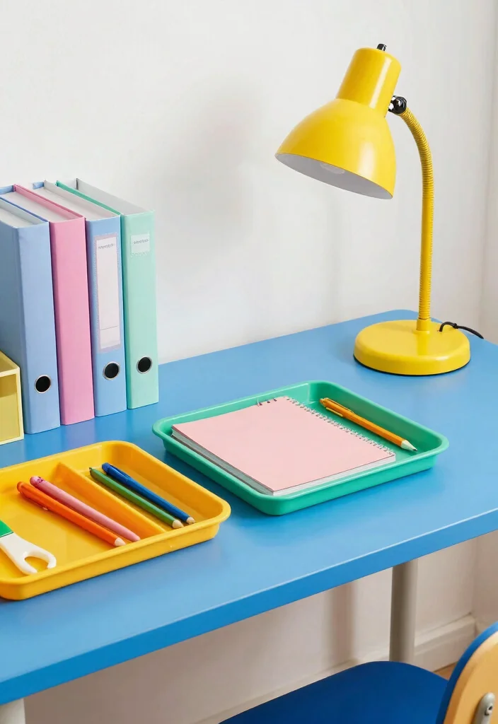 16 Classroom Desk Setup Ideas That Boost Focus & Style - 6. The Color Block Technique 1