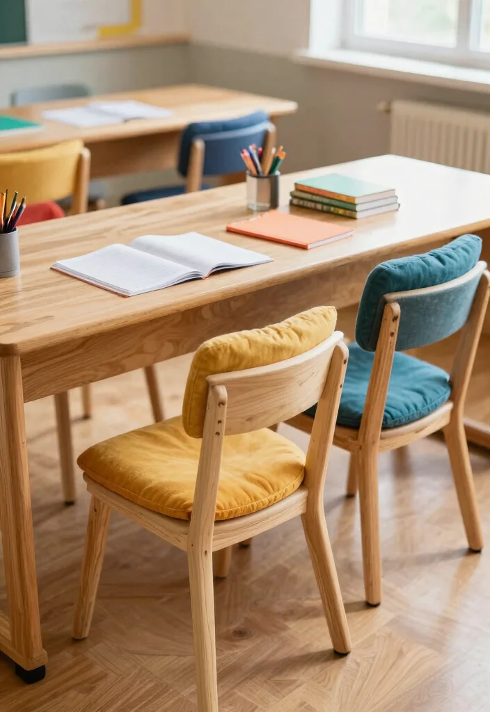 16 Classroom Desk Setup Ideas That Boost Focus & Style - 8. Sustainable Seating 1