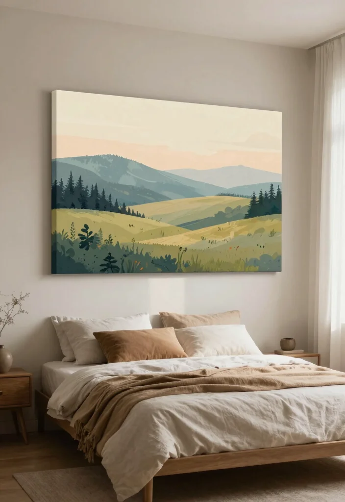 16 Organic Modern Wall Decor Ideas With Earthy Elegance - 11. Eco-Friendly Canvas Prints 1