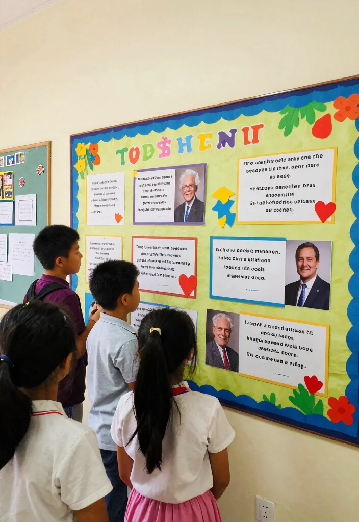 17 Classroom Wall Art Ideas That Inspire Students Daily - 10. Quotes from Influential Figures 1