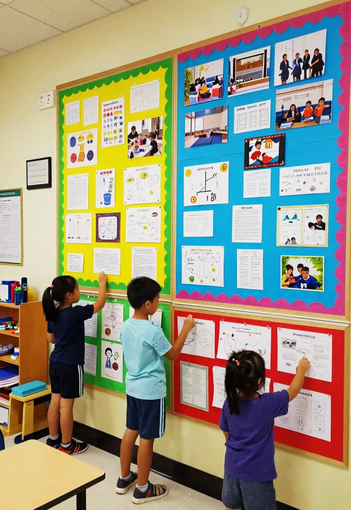 17 Classroom Wall Art Ideas That Inspire Students Daily - 4. Thematic Learning Boards 1