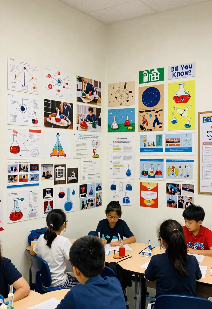 17 Classroom Wall Art Ideas That Inspire Students Daily - 9. Science Exploration Corner 1