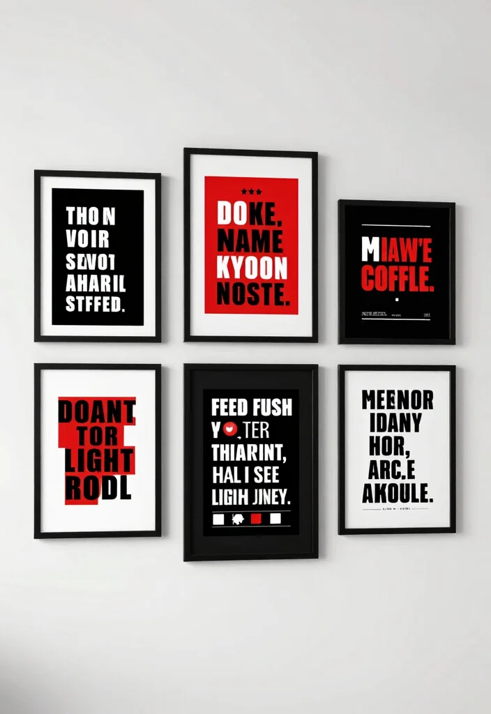 17 Gamer Wall Art Ideas With Epic Setup Vibes - 11. Typography Art Prints 1