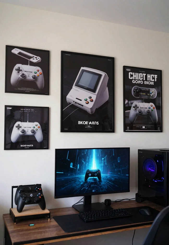 17 Gamer Wall Art Ideas With Epic Setup Vibes - 12. Gaming Tech Art 1