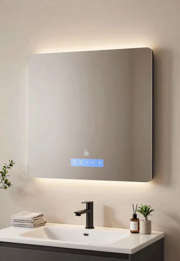 17 Light Mirror Bathroom Ideas With Modern Shine - 6. Smart Mirrors with Integrated Tech 1