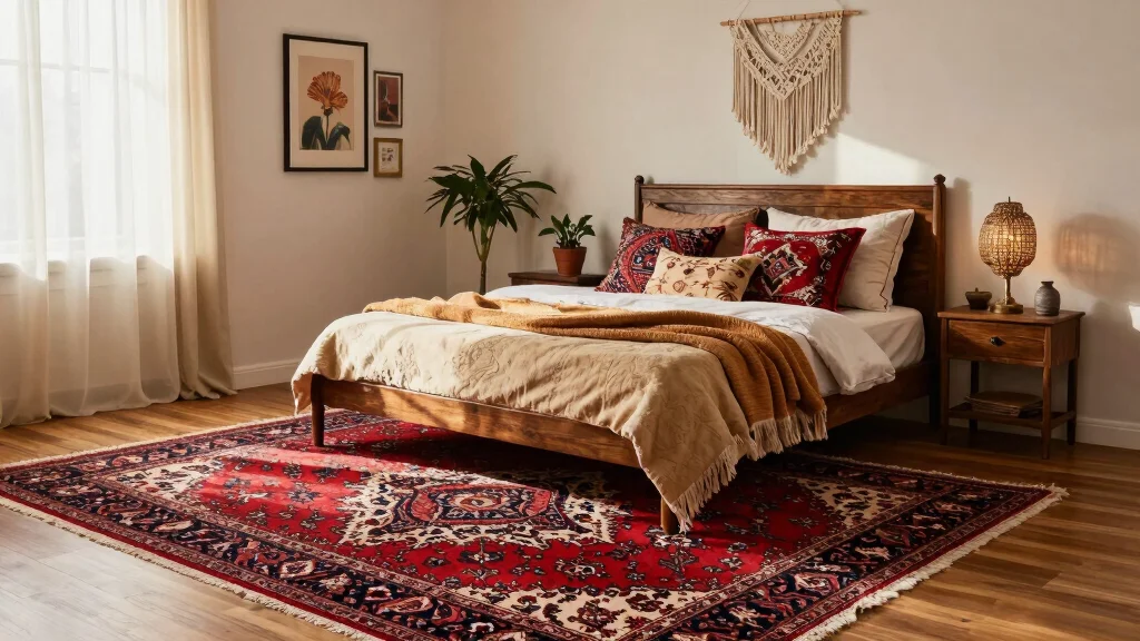 17 Red Persian Rug Bedroom Ideas With Rich Cozy Vibes
