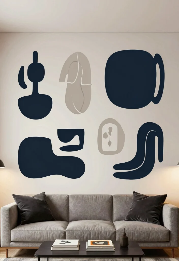 18 Dark Wall Art Ideas With Bold Moody Energy - 17. Dark Wall Decals 1