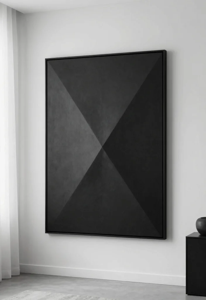 18 Dark Wall Art Ideas With Bold Moody Energy - 9. Dark Minimalism 1