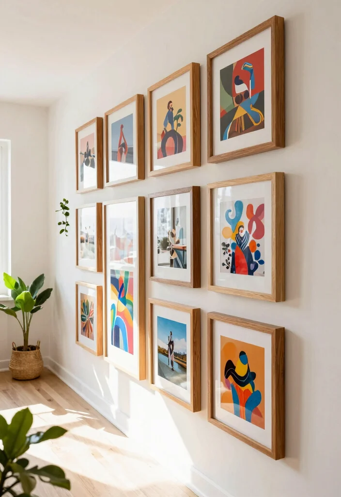 18 Large Wood Wall Art Ideas With Natural Statement Style - 11. Artistic Wood Breathable Frames 1