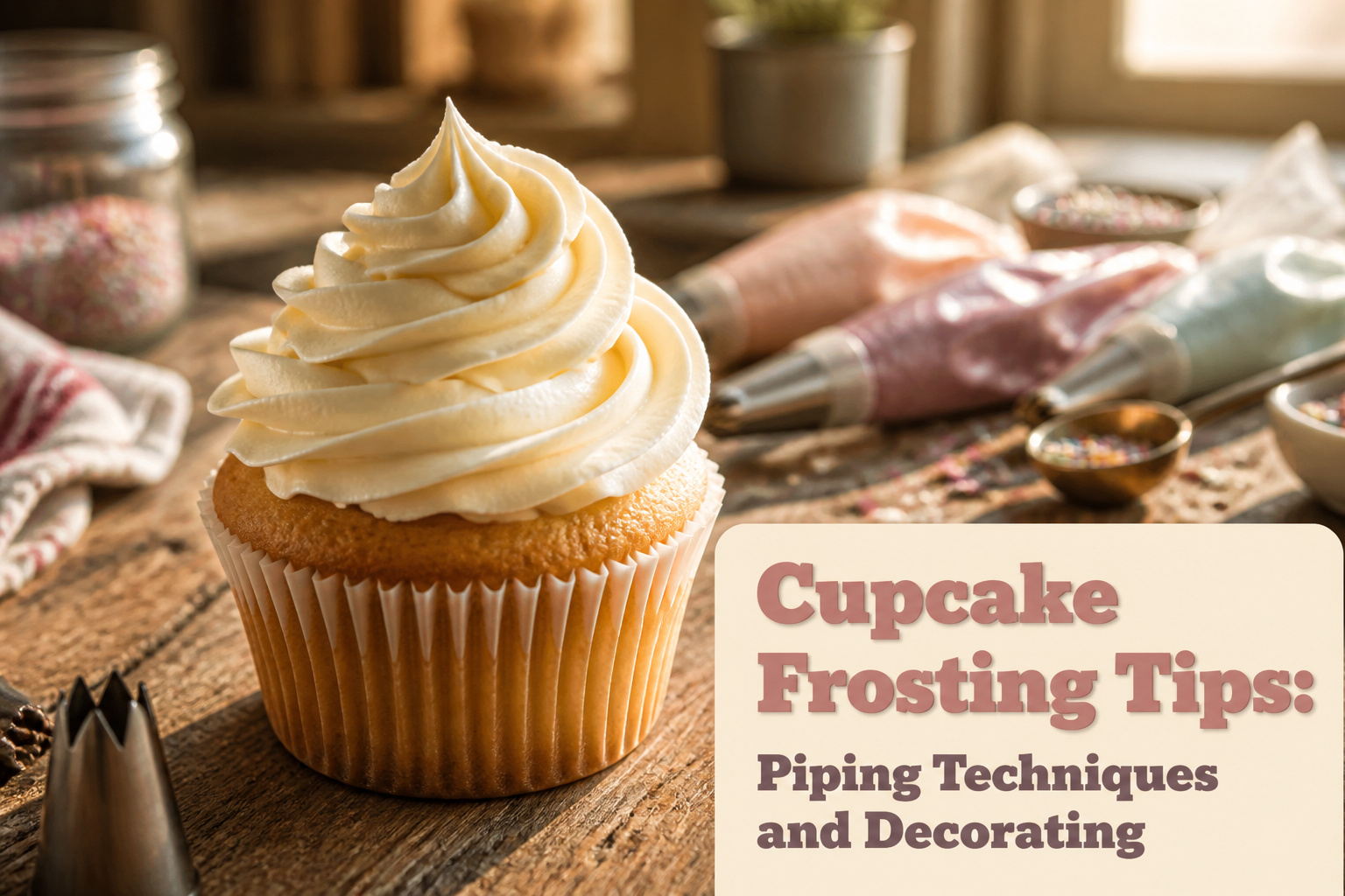 An array of cupcakes with different frosting designs and colors on a tiered stand.