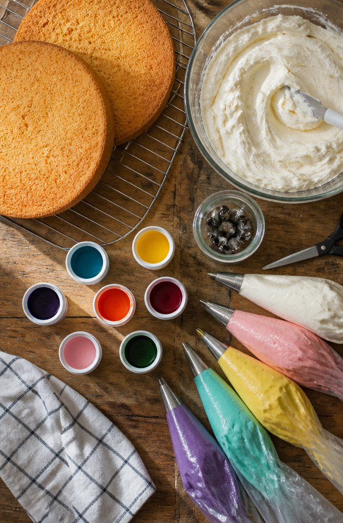 Easy Flower Cake Decorating with Buttercream 2 Ingredients and tools needed for buttercream flower cake decorating.