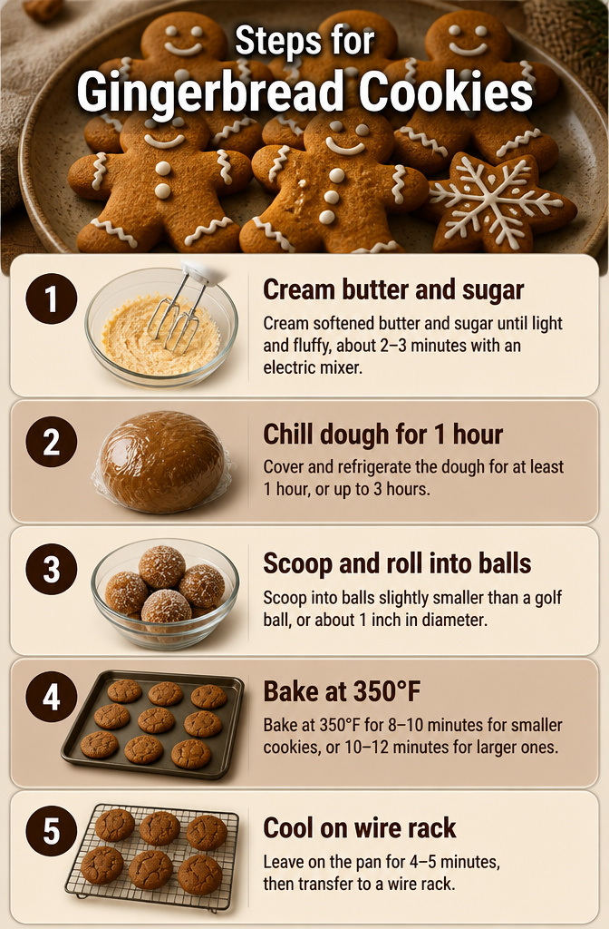 Gingerbread Cookies with Molasses 4 A step-by-step guide image for making gingerbread cookies.
